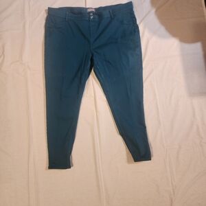Women's Teal Stretch Skinny Jeans